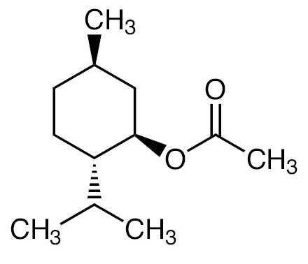 chemical formula of Menthyl Acetate chemical formula of Menthyl Acetate